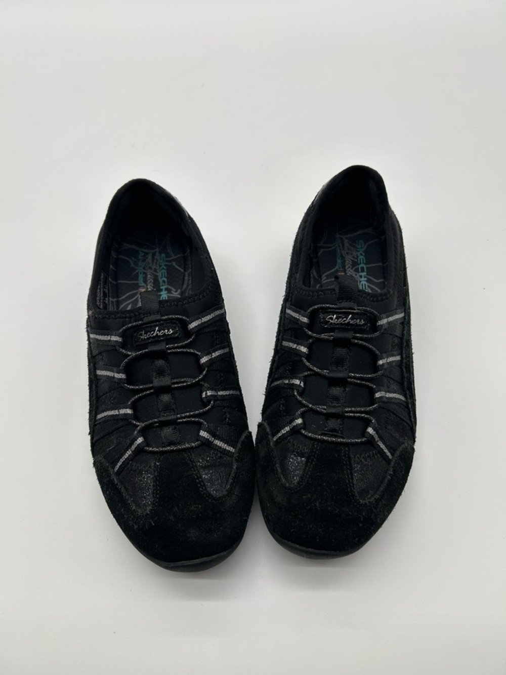 Skechers Black Slip-On Casual Sneakers
